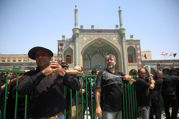 قم در اربعین حسینی غرق در عزا و ماتم شد