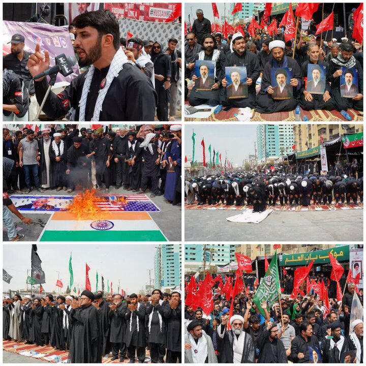 Arba'een noon prayer sa Karachi; pagtitipon ng libu-libong nagluluksa ng Husayni