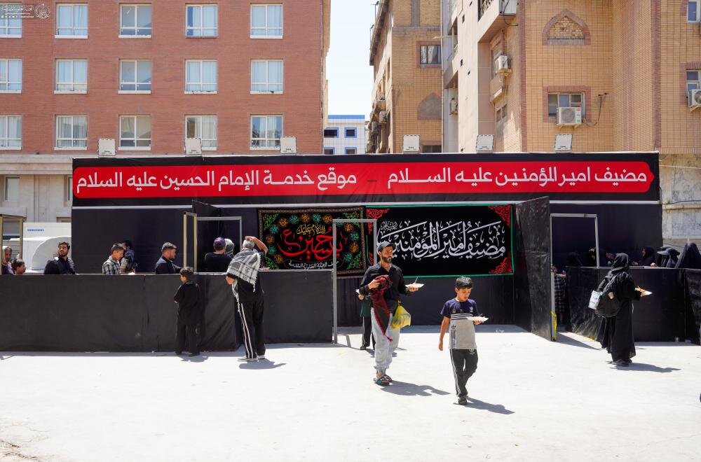 مضيف العتبة العلوية يواصل ضيافة زائري الأربعين الحسيني