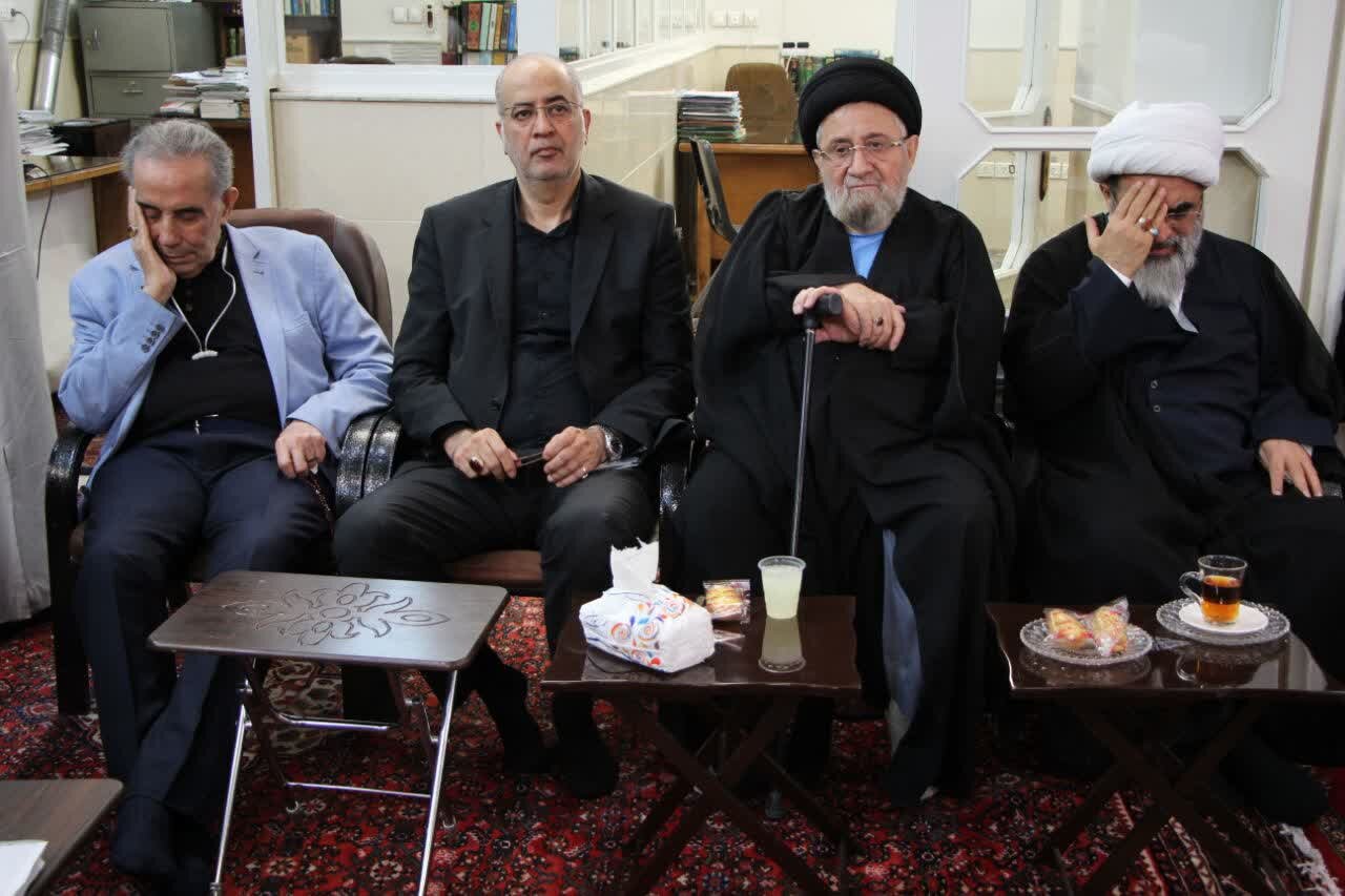 مراسم عزاداری اربعین در حسینیه دفتر آیتالله فاضل لنکرانی برگزار شد + تصاویر