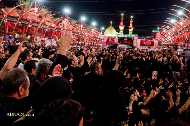 عزاداری کاروان سفیران امام رئوف(ع) در بین‌الحرمین