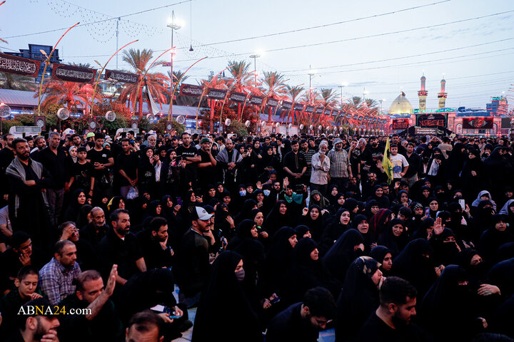 عزاداری کاروان سفیران امام رئوف(ع) در بین‌الحرمین