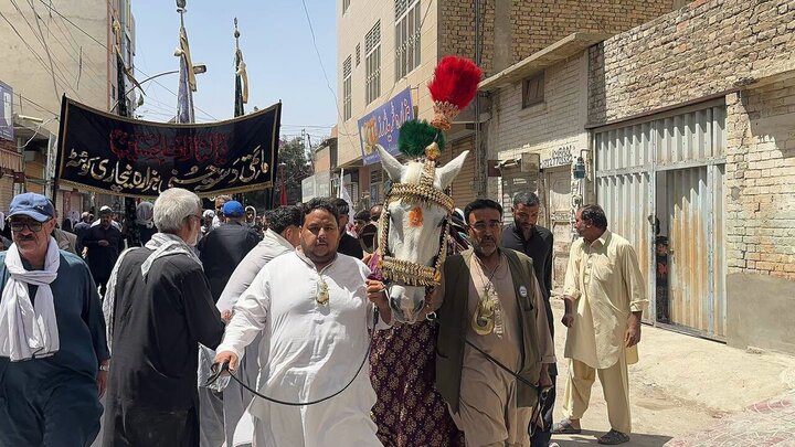 گزارش تصویری | برگزاری مراسم عزاداری اربعین حسینی در کویته پاکستان