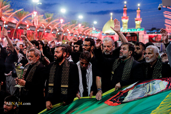 Informe fotográfico | Caravana de los Embajadores del Imam al-Rida (PB) celebra una ceremonia de duelo en Bayn al-Haramayn