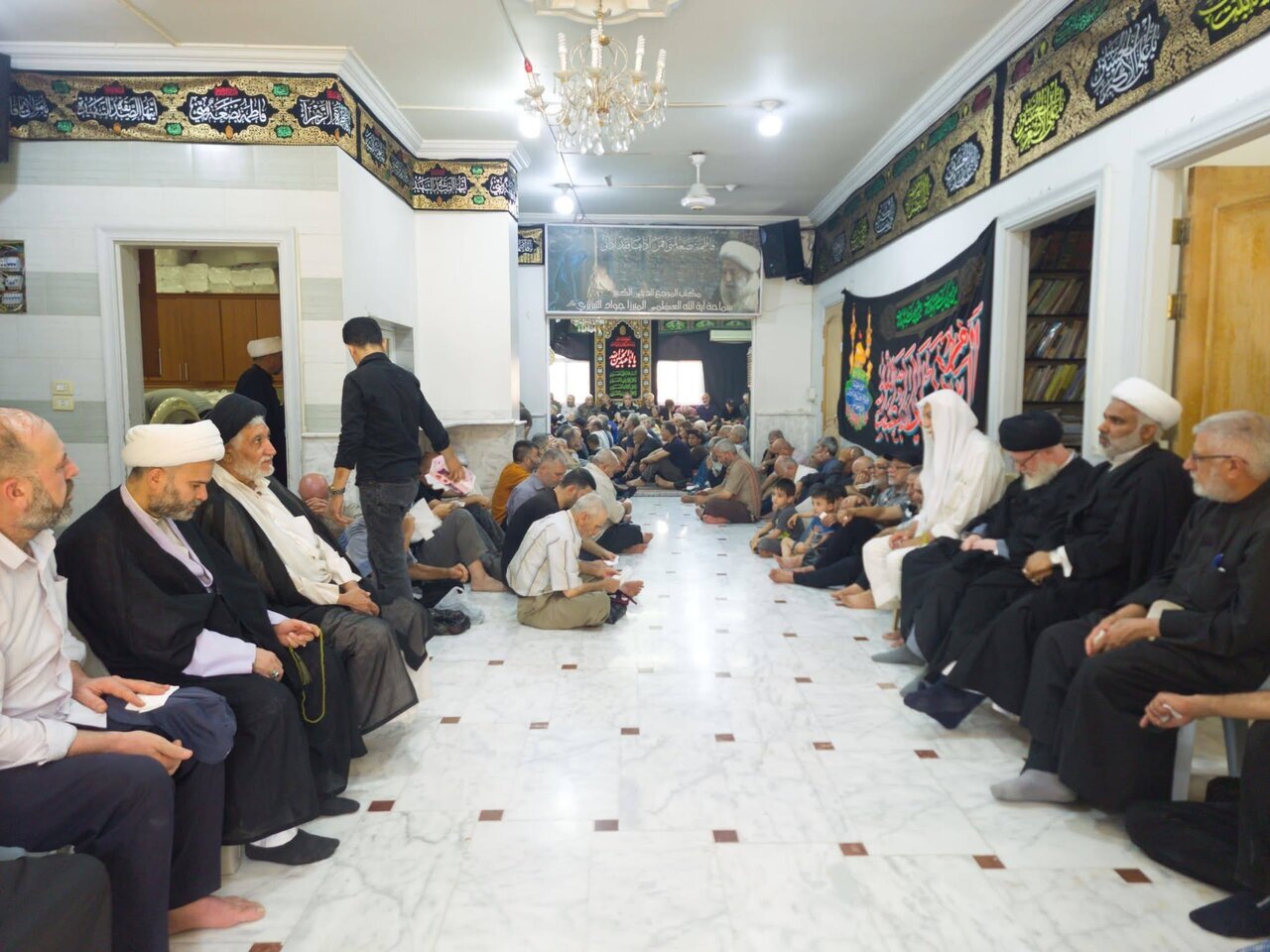 گزارش تصویری | برگزاری مجلس عزای اربعین حسینی در حسینیه آیت‌الله میرزا جواد تبریزی دمشق