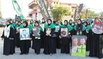Fotos: Mulheres participam das cerimônias do Arbaeen em Jabal Amil, no sul do Líbano