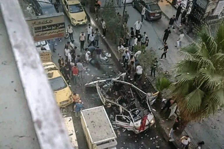 مقتل شخصين وإصابة 14 شخصا جراء انفجار عبوة ناسفة في مدينة جرمانا بريف دمشق