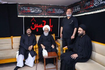 آية الله بشير النجفي يلتقي بالأمين العام للمجلس الشيعي الهندي