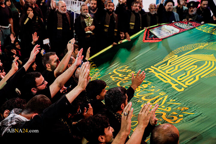 Photos: Mourning Ceremony of Caravan of "Envoys of Compassionate Imam (AS)" Held in Bayn al-Haramayn, Iraq