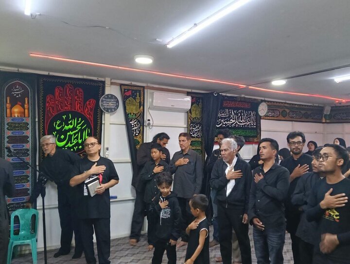 تقرير مصور/ أربعينية الإمام الحسين (ع) بجامع الزهراء (ع) في مدينة "تاونجي" بميانمار