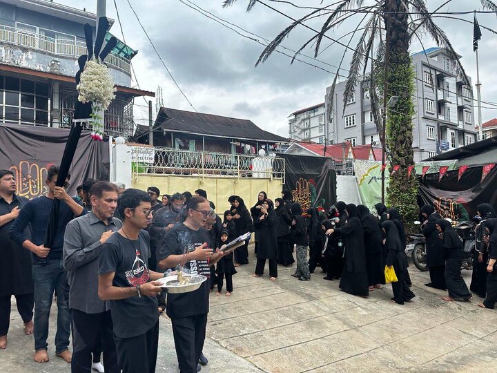 تقرير مصور/ أربعينية الإمام الحسين (ع) بجامع الزهراء (ع) في مدينة "تاونجي" بميانمار