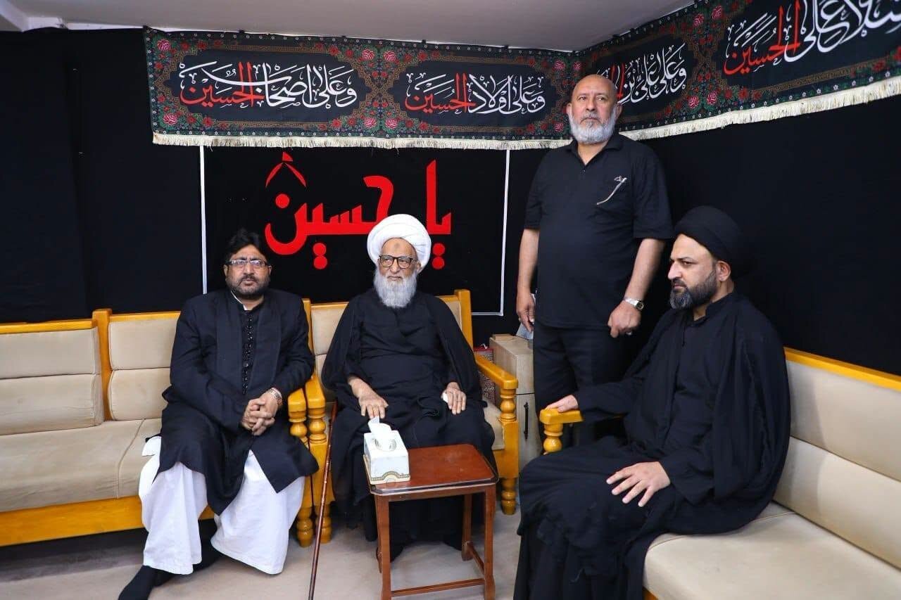آية الله بشير النجفي يلتقي بالأمين العام للمجلس الشيعي الهندي