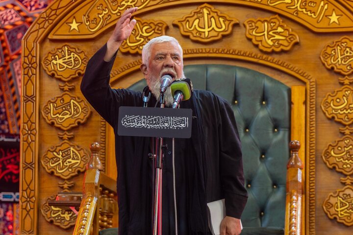 تقرير مصور/ إقامة مجلس عزاء في الصحن الشريف لأبي الفضل العباس (ع)