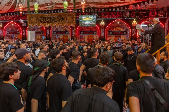 تقرير مصور/ إقامة مجلس عزاء في الصحن الشريف لأبي الفضل العباس (ع)