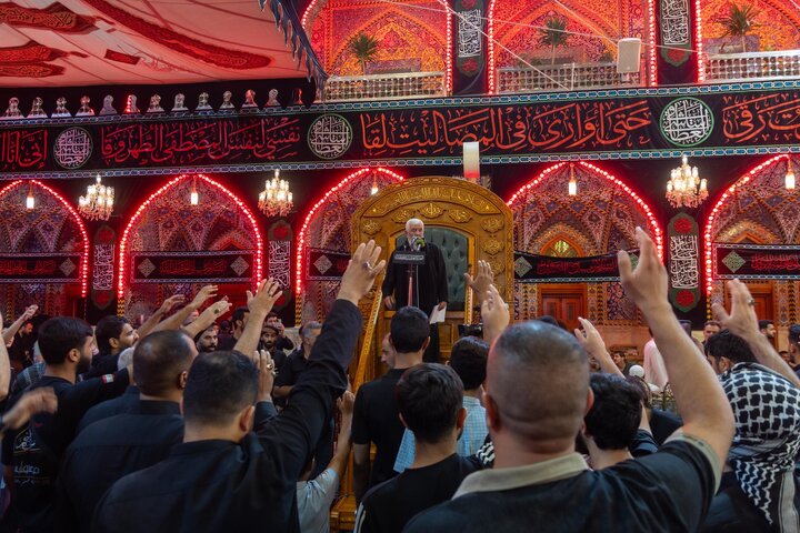 تقرير مصور/ إقامة مجلس عزاء في الصحن الشريف لأبي الفضل العباس (ع)