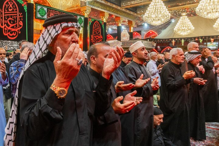 تقرير مصور/ إقامة مجلس عزاء في الصحن الشريف لأبي الفضل العباس (ع)