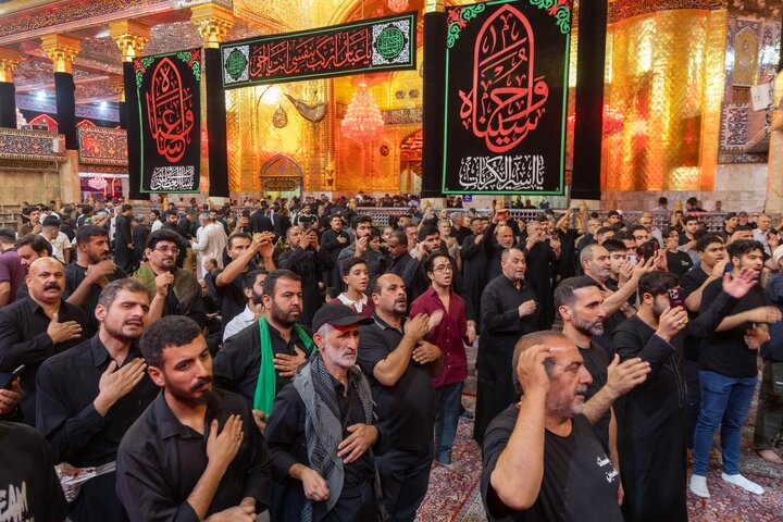 تقرير مصور/ إقامة مجلس عزاء في الصحن الشريف لأبي الفضل العباس (ع)
