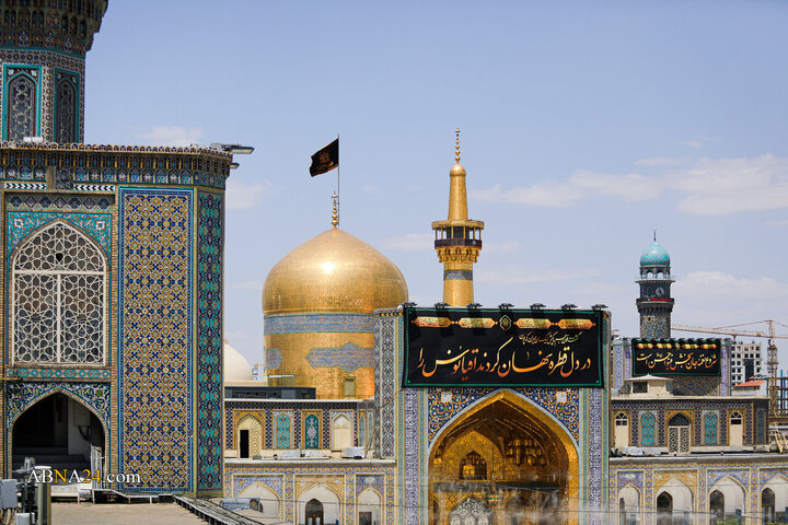 سیاه‌پوشی حرم مطهر رضوی در دهه پایانی ماه صفر