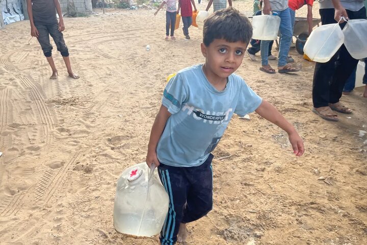 گزارش تصویری/ دشواری دسترسی به آب در نوار غزه