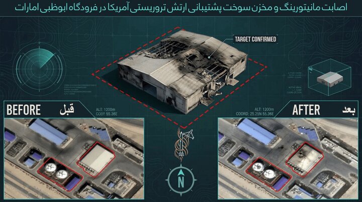 تقرير مصور/ مشاهد جديدة توثق أضرارا طالت عددا من القواعد الأمريكية في دول عربية بضربات ايرانية