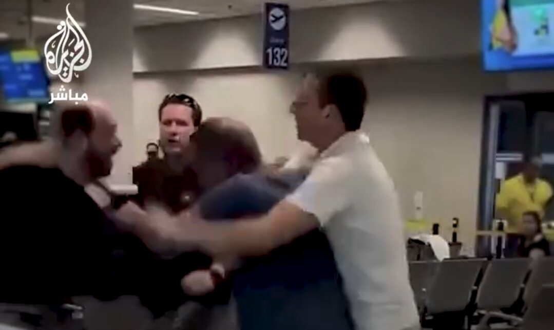 Video| Viral na Video ng Marahas na Engkwentro sa Pagitan ng Isang Amerikano at Isang Israeli sa Manila Airport