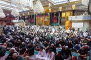 تقرير مصور/ إقامة مجلس عزاء بذكرى شهادة الرسول الأعظم (ص) في العتبة العبّاسية المقدّسة