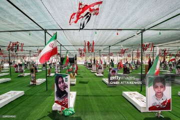 Photos: Martyrs' Cemetery of Students of Shajareh Tayyebeh School in Minab, Iran