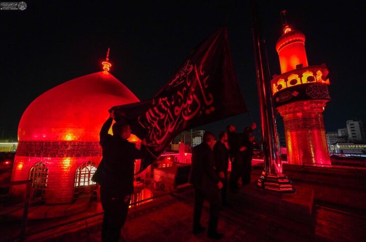 تقرير مصور/ بدء مراسم العزاء في ذكرى شهادة النبي الأكرم محمد (ص) في حرم أمير المؤمنين (ع)