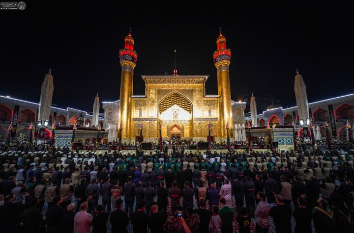 تقرير مصور/ بدء مراسم العزاء في ذكرى شهادة النبي الأكرم محمد (ص) في حرم أمير المؤمنين (ع)