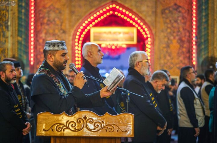 تقرير مصور/ بدء مراسم العزاء في ذكرى شهادة النبي الأكرم محمد (ص) في حرم أمير المؤمنين (ع)