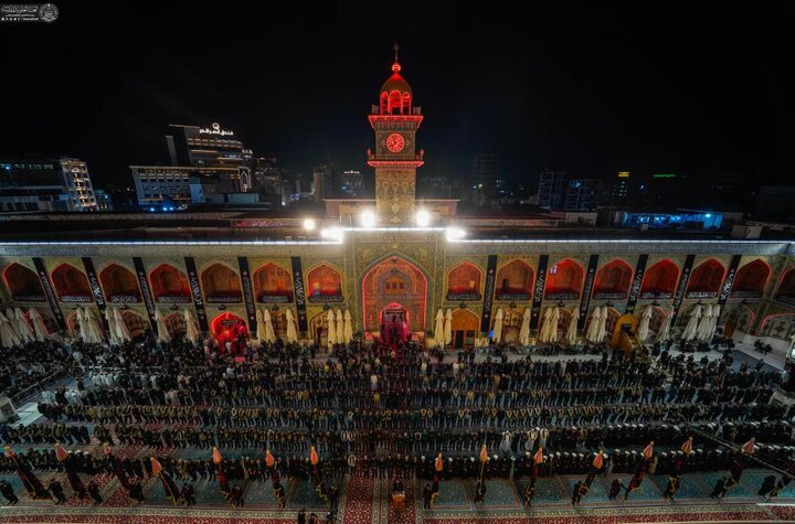 تقرير مصور/ بدء مراسم العزاء في ذكرى شهادة النبي الأكرم محمد (ص) في حرم أمير المؤمنين (ع)
