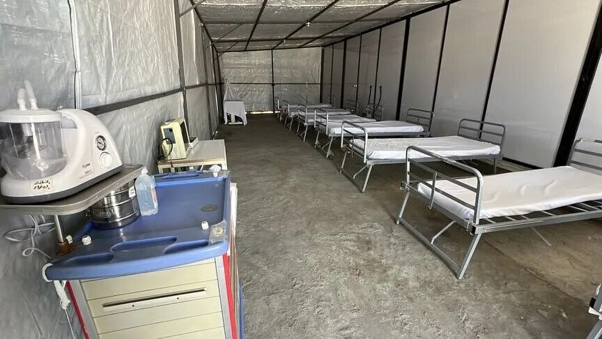 Crescente Vermelho inaugura sexto hospital de campanha no norte de Gaza