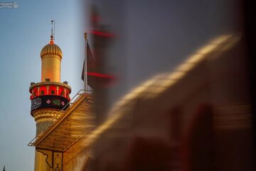 عکس خبری/ کتیبه‌آرایی حرم امام علی (ع) به مناسبت رحلت پیامبر(ص)