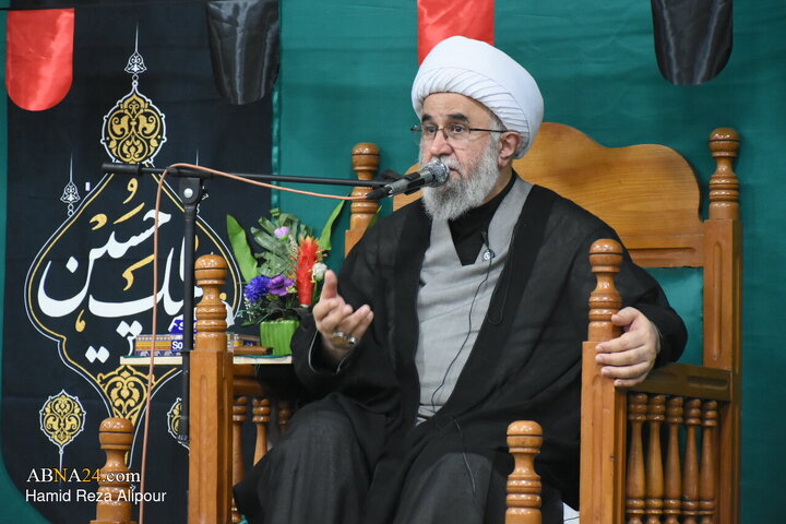 مراسم عزاداری شب وفات پیامبر اکرم(ص) در رضوانشهر با سخنرانی آیت‌الله رمضانی