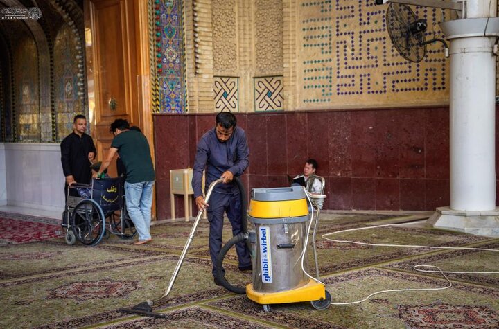 تقرير مصور/ خدمات العتبة العلوية المقدسة بإحياء ذكرى شهادة النبي الأكرم (ص)