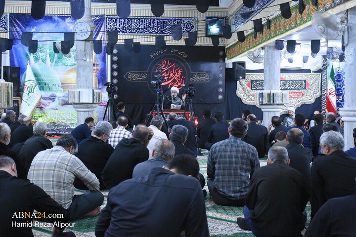مراسم عزاداری شب شهادت امام رضا(ع) با سخنرانی آیت‌الله رمضانی در رشت