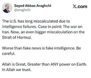 Araghchi sa Amerika: Mag-ingat kayo sa pekeng impormasyon at maling kalkulasyon