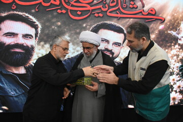 مراسم عزاداری خادمیاران رضوی گیلان با سخنرانی آیت‌الله رمضانی