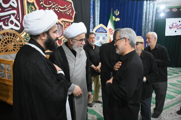عزاداری ظهر روز شهادت امام رضا(ع) در بخش سنگر