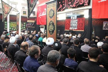 برگزاری مراسم عزاداری شهادت امام رضا(ع) در حسینیه دفتر آیت‌الله فاضل لنکرانی + تصاویر