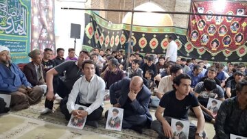 مراسم بزرگداشت قائد امت اسلامی و شهدای والامقام فاطمیون در دستجرد قم برگزار شد + تصاویر