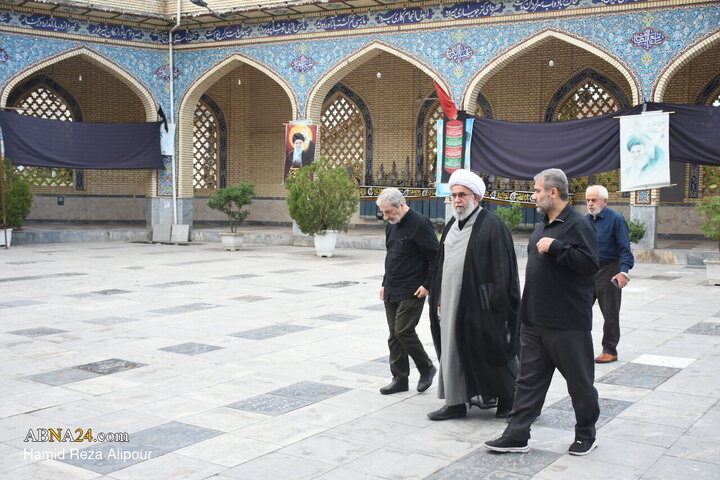 مراسم عزاداری شهادت امام رضا(ع) با سخنرانی آیت‌الله رمضانی در آستانه اشرفیه