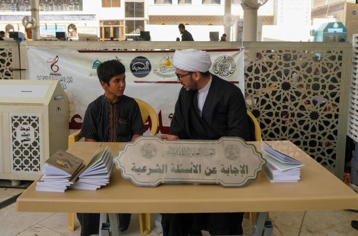 تقرير مصور/ تقديم الإجابات الشرعية والدينية والاجتماعية للعتبة العلوية خلال وفاة النبي(ص) بالنجف الأشرف