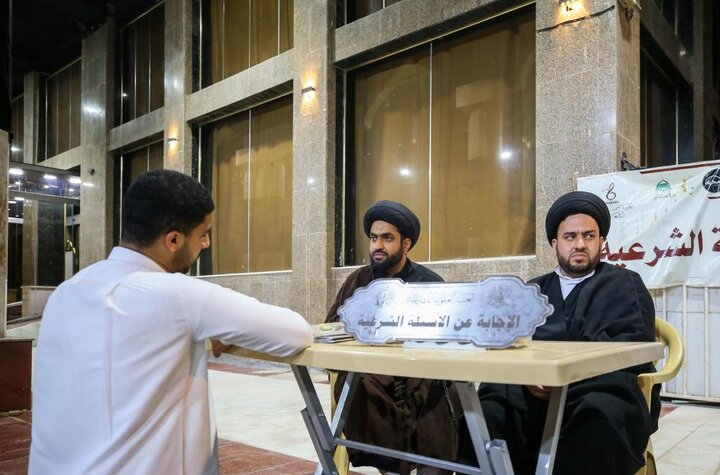 تقرير مصور/ تقديم الإجابات الشرعية والدينية والاجتماعية للعتبة العلوية خلال وفاة النبي(ص) بالنجف الأشرف