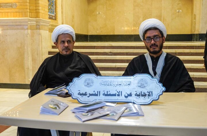 تقرير مصور/ تقديم الإجابات الشرعية والدينية والاجتماعية للعتبة العلوية خلال وفاة النبي(ص) بالنجف الأشرف