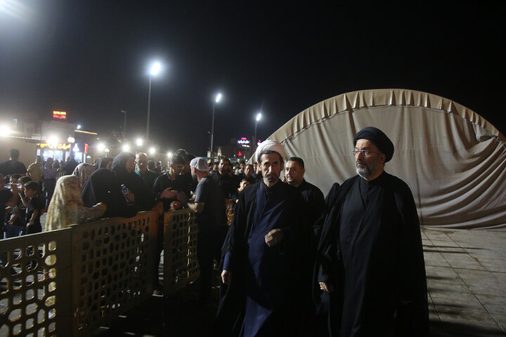 بازدید معاون فرهنگی و مدیرعالی حرم حضرت معصومه (س) از خدمت‌رسانی مواکب به زائران