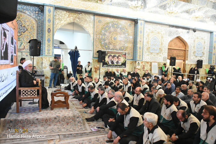 مراسم عزاداری خادمیاران رضوی گیلان با سخنرانی آیت‌الله رمضانی