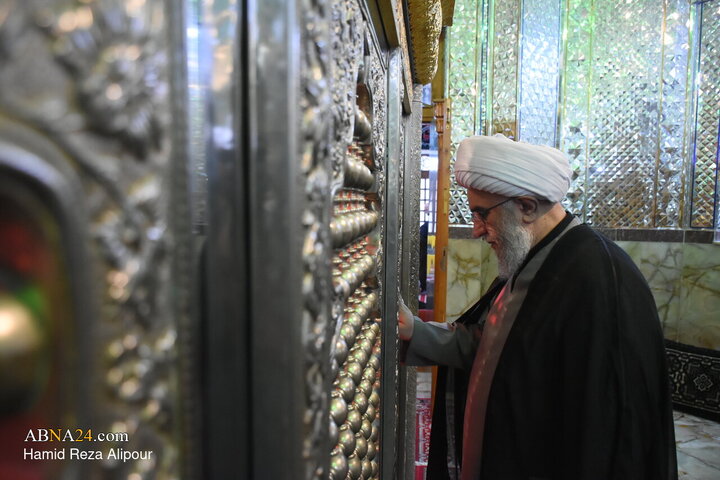 تقرير مصور/ آية الله رمضاني يلقي كلمة بمناسبة شهادة الإمام الرضا (ع) في العتبة أشرفية شمال ايران