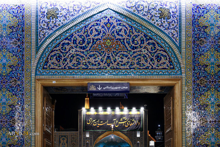 حرم مطهر رضوی در شب شهادت امام رضا(ع)