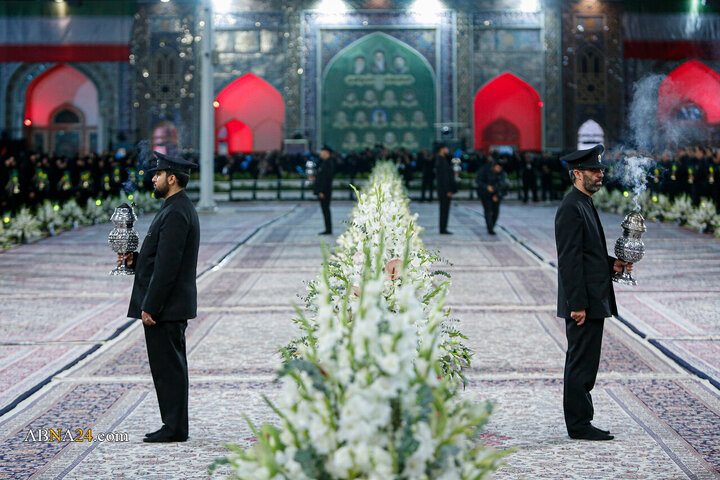 آیین خطبه‌خوانی شب شهادت امام رضا(ع) در حرم مطهر رضوی